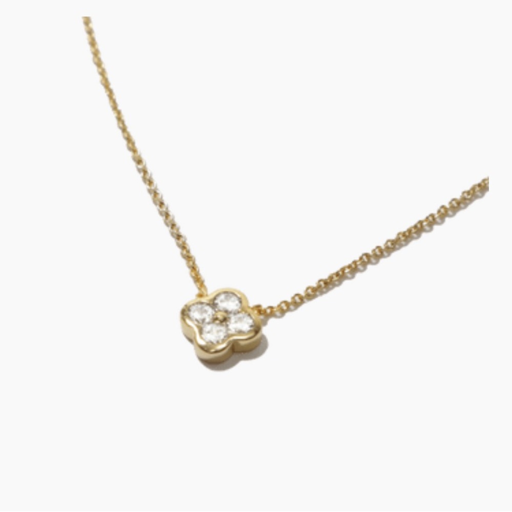 Electric Family Gold Floral Pendant Necklace